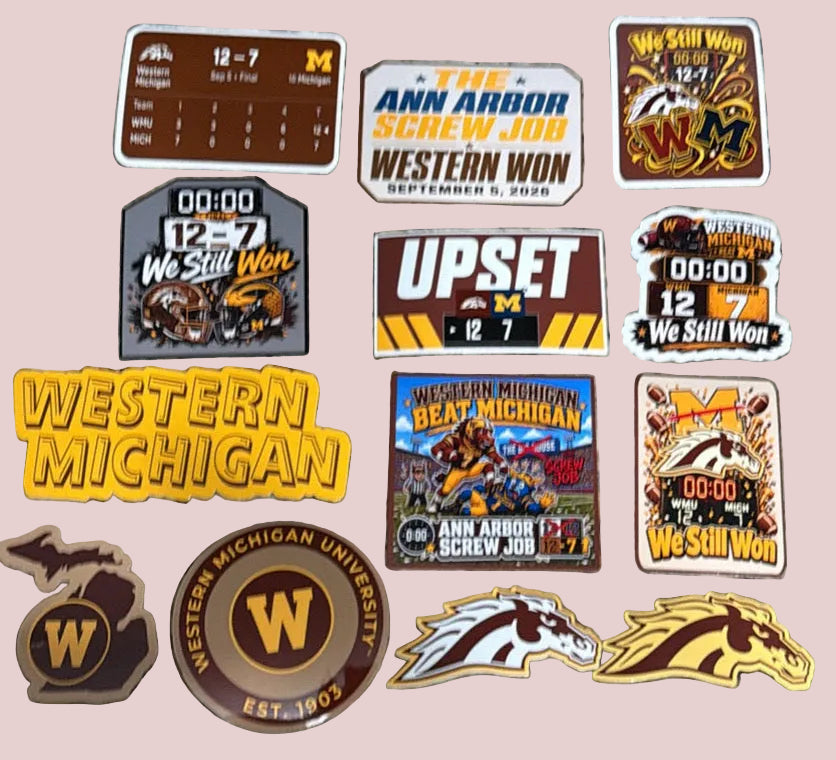 Western Michigan University Sticker Packs
