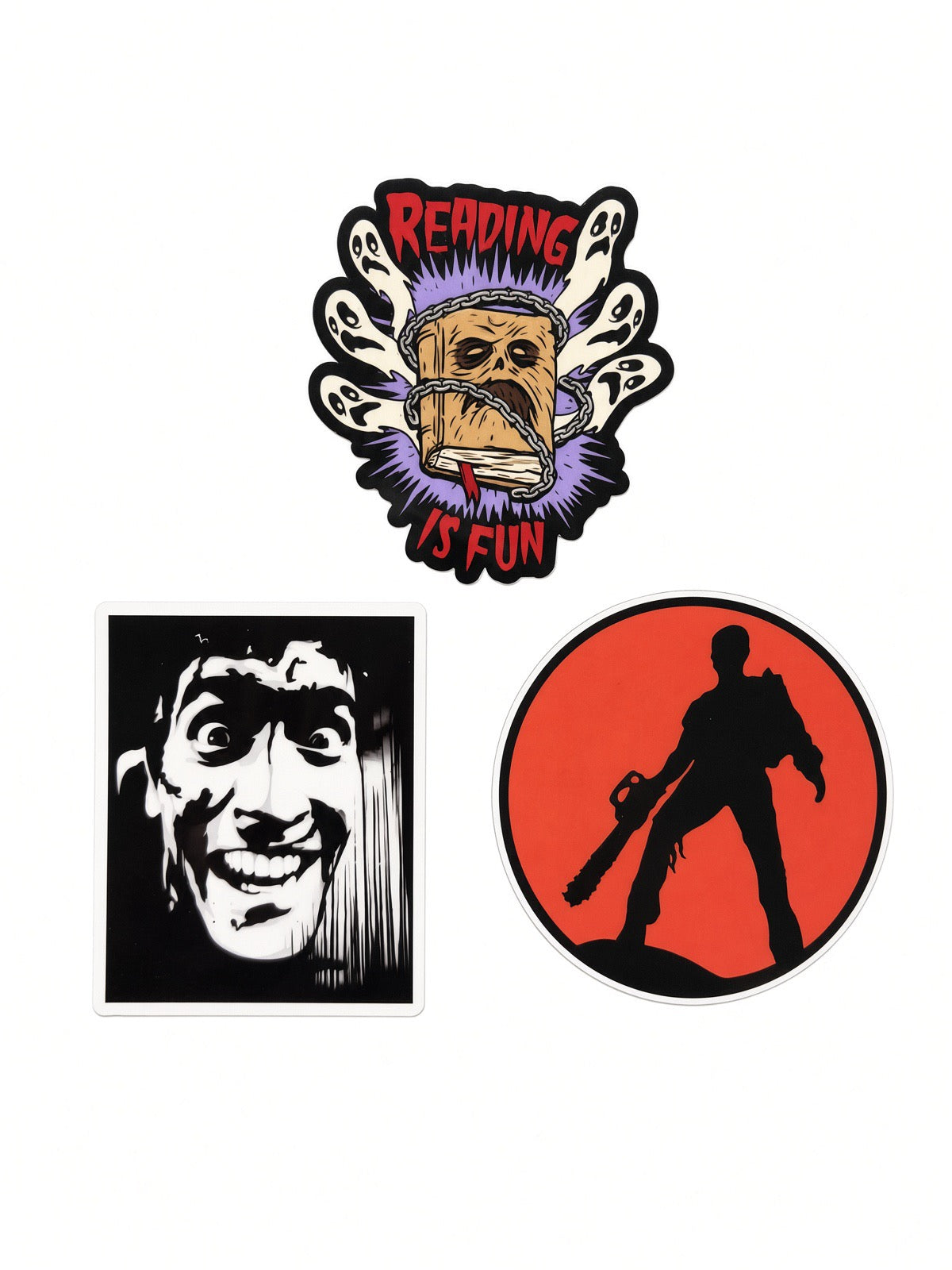 Evil Dead Ash 3” stickers [3 sticker set]